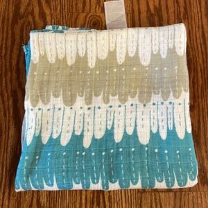 ADEN + ANAIS swaddle security blanket chevron bubbly grey BABY COTTON ORGANIC